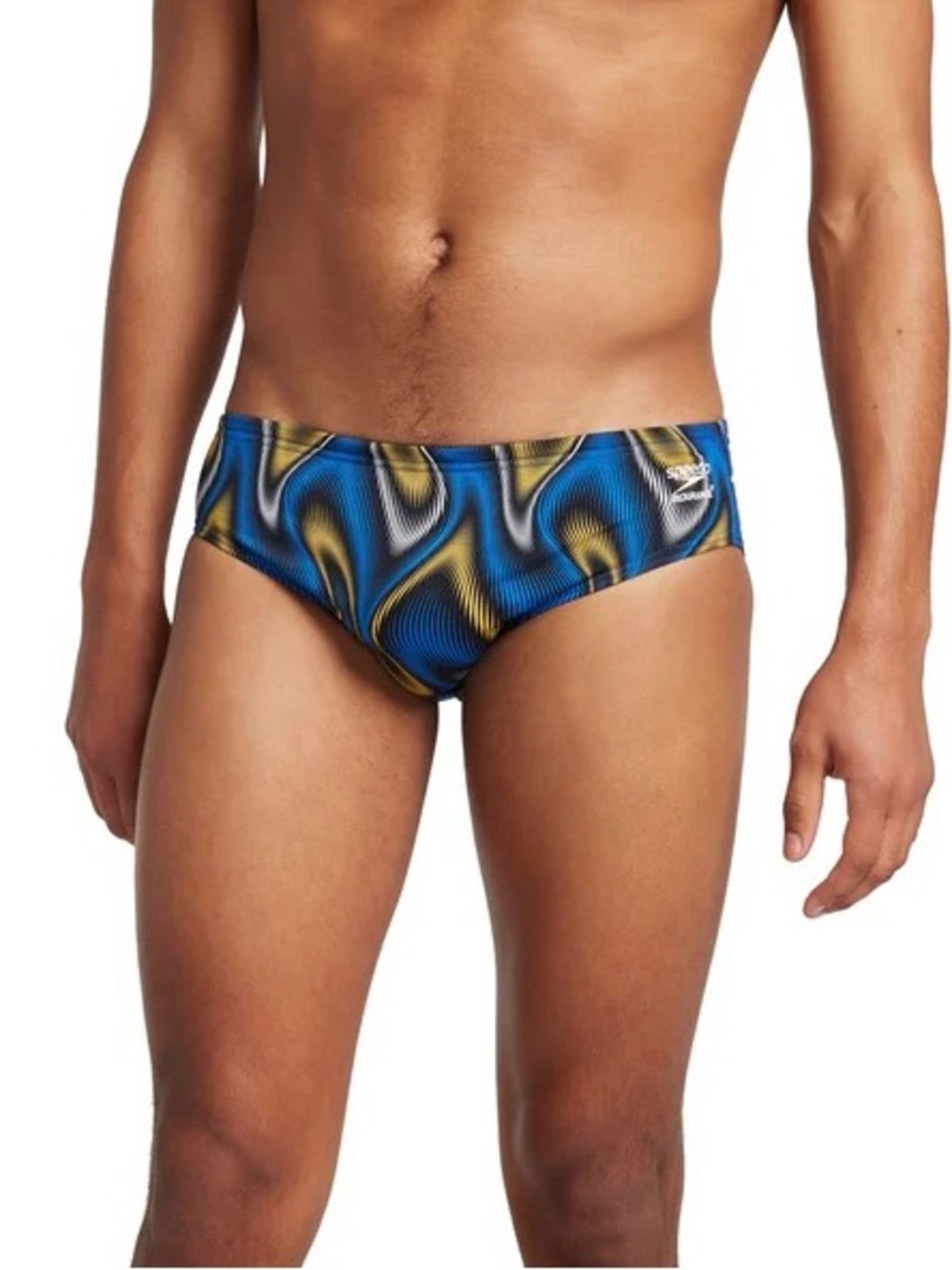 NWT Speedo Men’s Purpose Brief Team Royal Blue/Gold